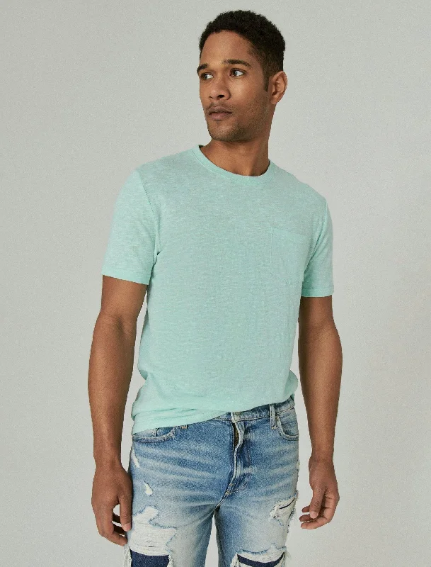 Men's Affordable Shirts for Budget-Friendly StyleLucky Brand Mens Linen Pocket Crew