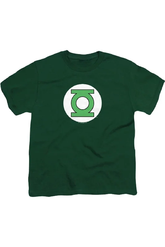Men's Shirts with Embellished SleevesDC Comics Green Lantern Logo Short Sleeve Youth Tee / T-Shirt Men's Shirts with Embellished SleevesDC Comics Green Lantern Logo Short Sleeve Youth Tee / T-Shirt