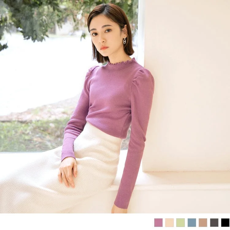 Essential Men's V-Neck SweatersMULTI COLOR HIGH NECK LONG SLEEVE KNIT TOPS