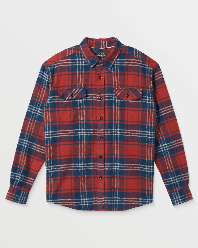 Men's Stain-Resistant Shirts for Mess-Free WearWaterman Revolution Flannel - Majolica Men's Stain-Resistant Shirts for Mess-Free WearWaterman Revolution Flannel - Majolica