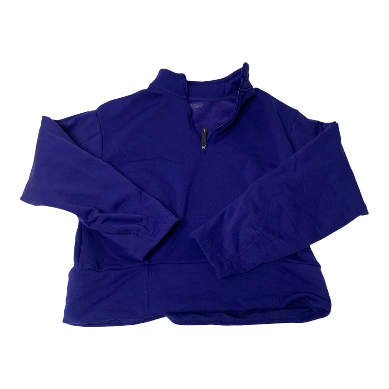 Essential Men's Sports HoodiesAthletic Sweatshirt Collar By Athleta In Purple, Size: L Essential Men's Sports HoodiesAthletic Sweatshirt Collar By Athleta In Purple, Size: L