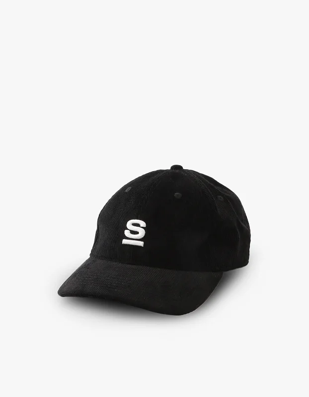 Black Cowboy Hats3D Embroidery Corduroy Cap - Black
