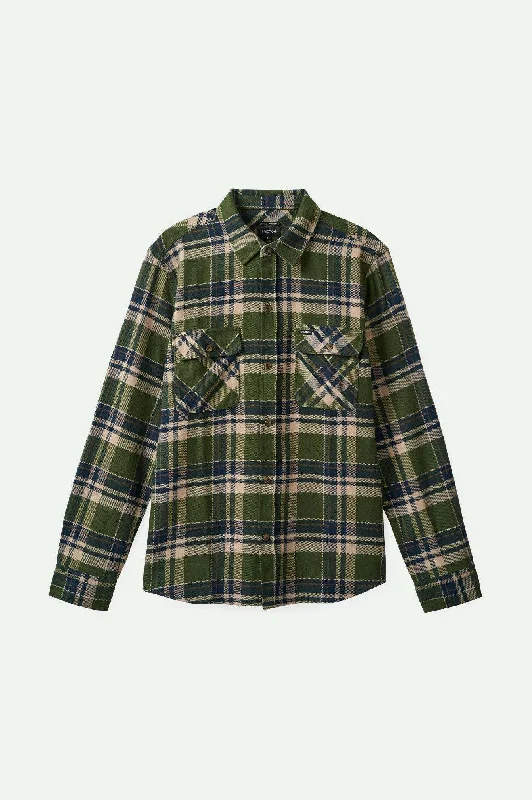 Men's Short-Sleeve Shirts for Warm WeatherBowery L/S Flannel - Cypress Green/Washed Navy/Whitecap Men's Short-Sleeve Shirts for Warm WeatherBowery L/S Flannel - Cypress Green/Washed Navy/Whitecap