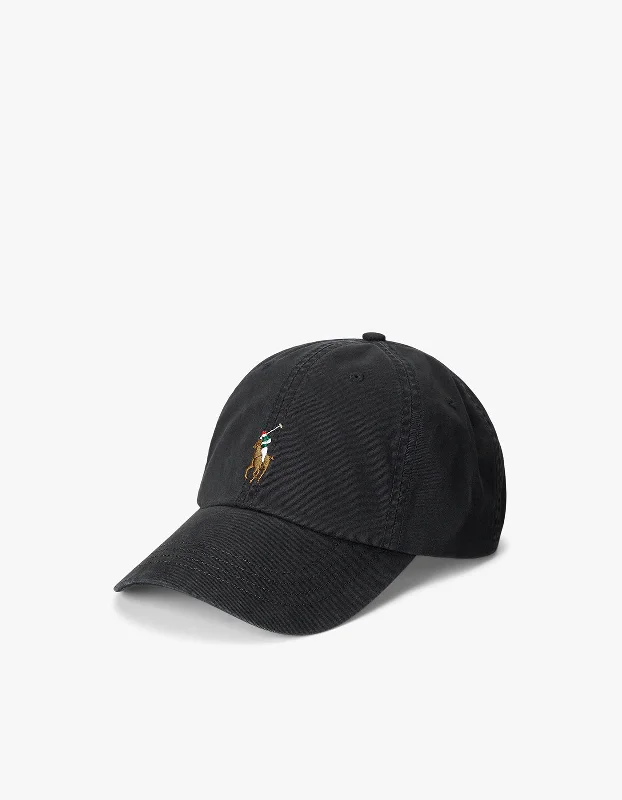 Customized Baseball CapsCotton Chino Ball Cap - Polo Black