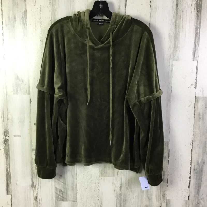 Luxurious Men's Cashmere HoodiesSweatshirt Hoodie By Hyfve In Green, Size: L