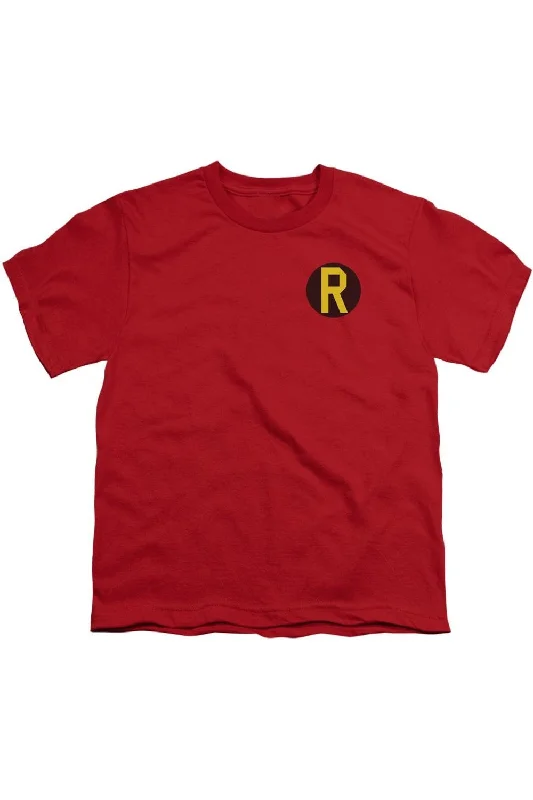 Men's Shirts with Mock NecksDC Comics Robin Logo Short Sleeve Youth Tee / T-Shirt
