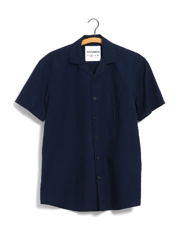 Men's Minimalist Shirts for a Clean LookJONNY | Short Sleeve Shirt | Indigo Ripstop Men's Minimalist Shirts for a Clean LookJONNY | Short Sleeve Shirt | Indigo Ripstop