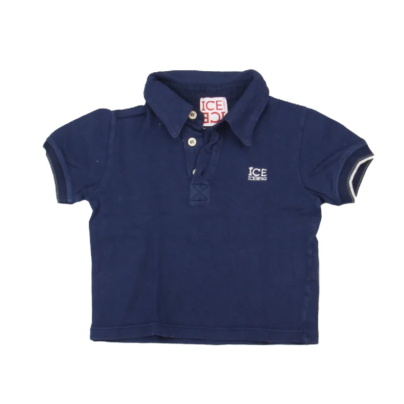 Men's Shirts with Bow TiesIce Iceberg Boys Navy Polo Shirt