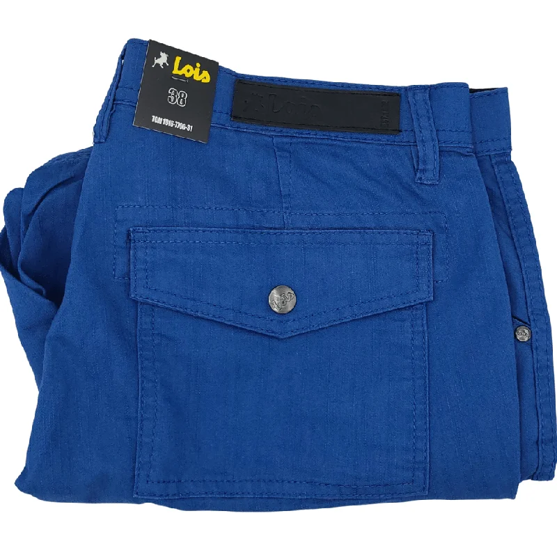 Durable Men's Heavy-Duty ShortsLois Tom Cargo Pocket Short - Federal Blue  Tom 1816-7700-31
