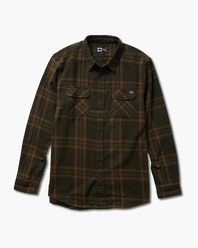 Men's Collared Shirts for Formal OccasionsLandfall Ls Flannel - Olive