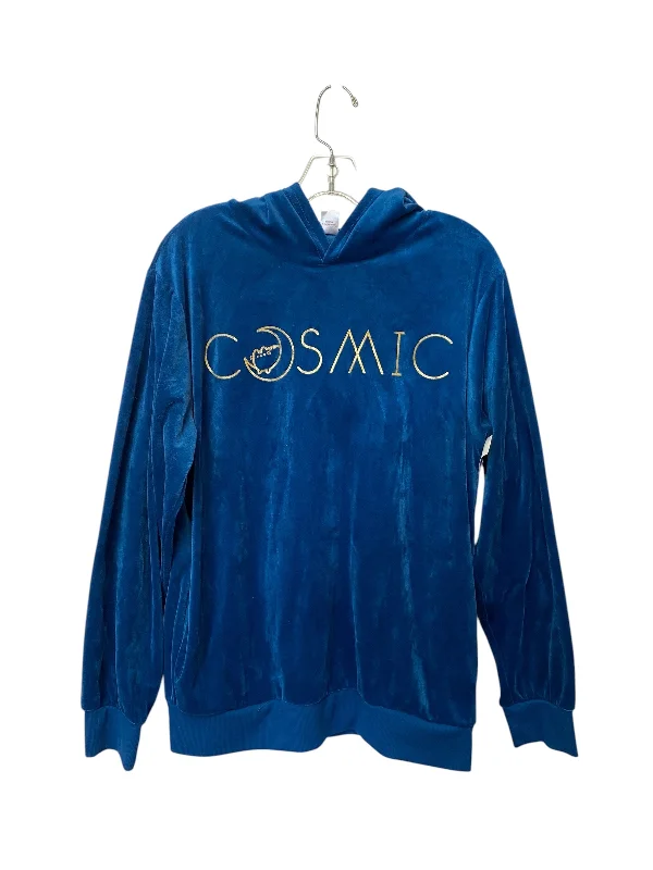 Men's Hoodies for WorkoutSweatshirt Hoodie By Clothes Mentor In Blue, Size: M