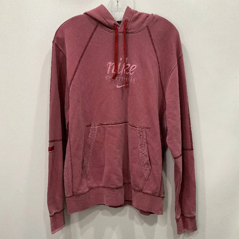 Men's Hoodies with Built-In HeadphonesSweatshirt Hoodie By Nike Apparel In Pink, Size: M Men's Hoodies with Built-In HeadphonesSweatshirt Hoodie By Nike Apparel In Pink, Size: M