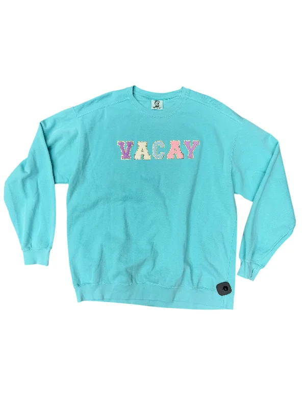 Men's Hoodies for Active LifestylesSweatshirt Crewneck By Comfort Colors In Aqua, Size: Xl Men's Hoodies for Active LifestylesSweatshirt Crewneck By Comfort Colors In Aqua, Size: Xl