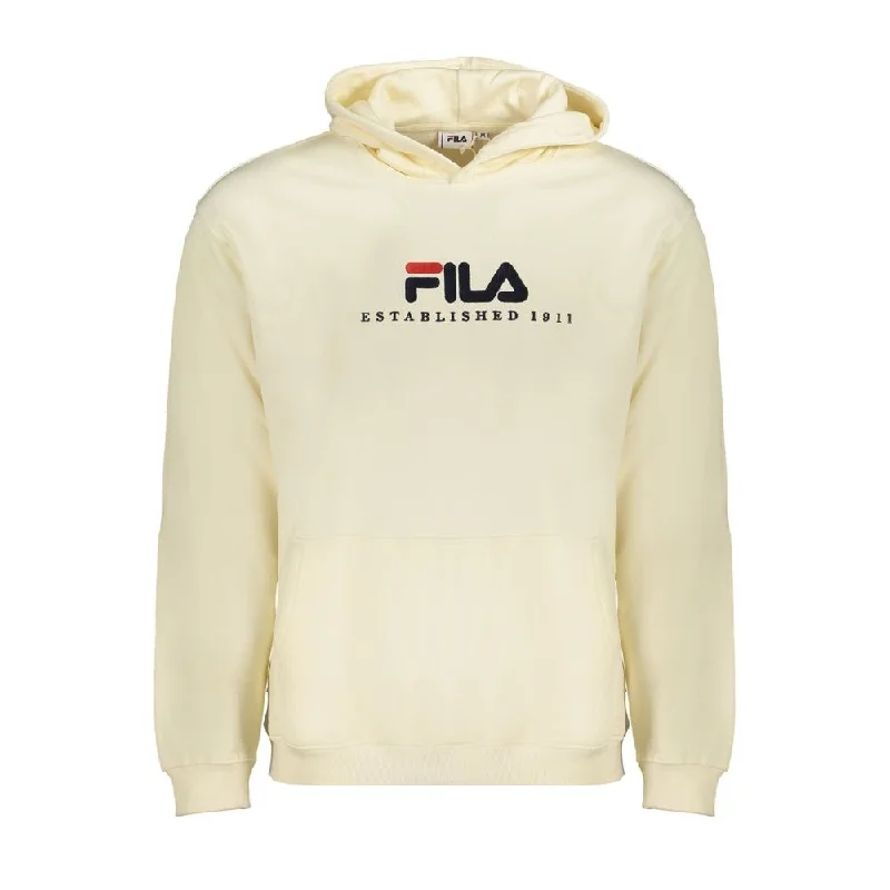 Men's Sweaters with ThumbholesFila Beige Cotton Men Men's Sweater