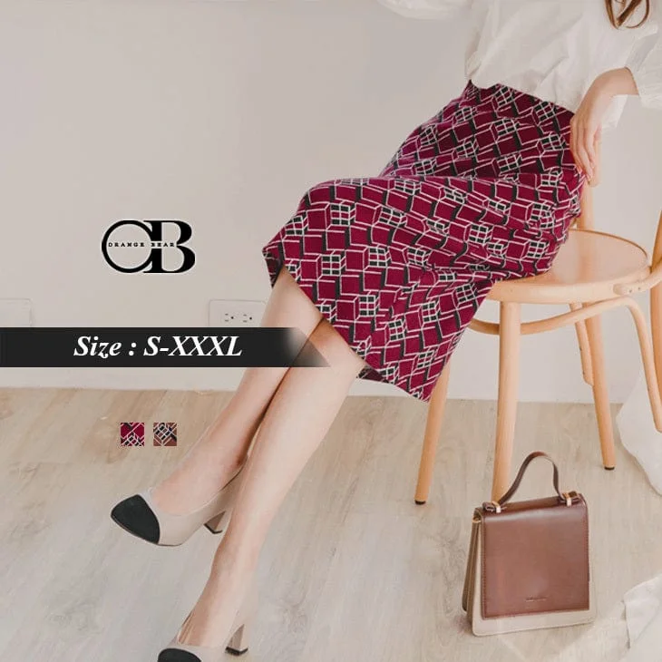 Men's Sweaters in Metallic ColorsGEOMETRIC PRINT PENCIL SKIRTS