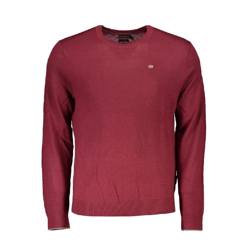 Men's Sweaters with Drawstring WaistbandsNapapijri Red Fabric Men Men's Sweater