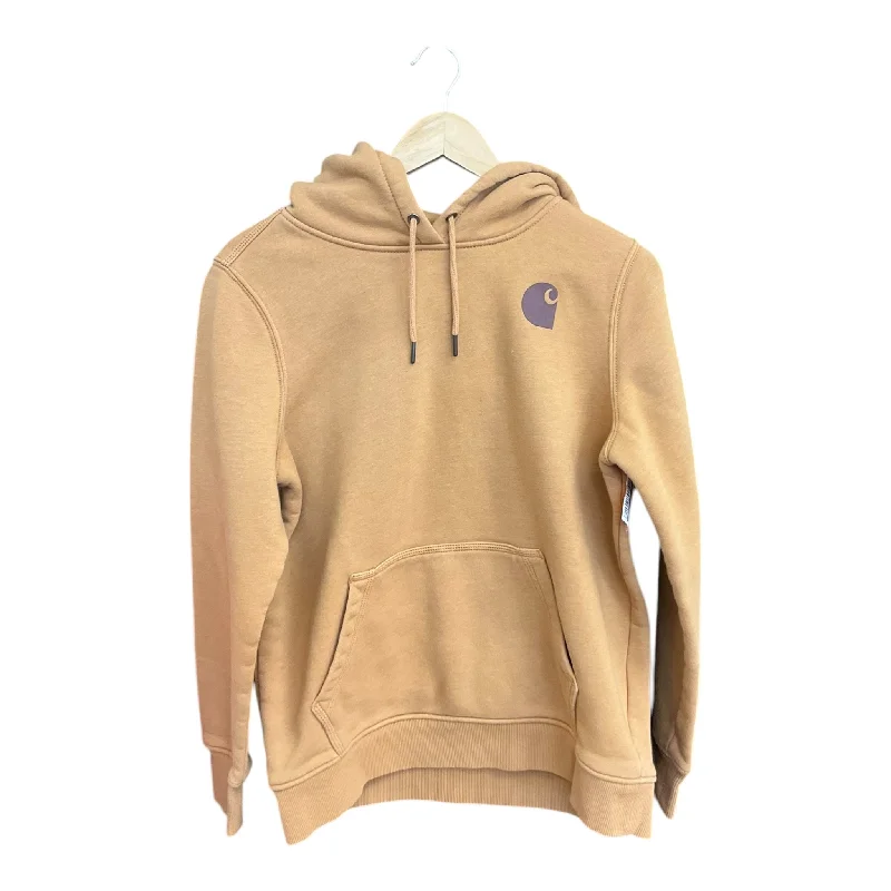 Men's Hoodies with Hidden Pockets for PhonesSweatshirt Hoodie By Carhartt In Tan, Size: L Men's Hoodies with Hidden Pockets for PhonesSweatshirt Hoodie By Carhartt In Tan, Size: L