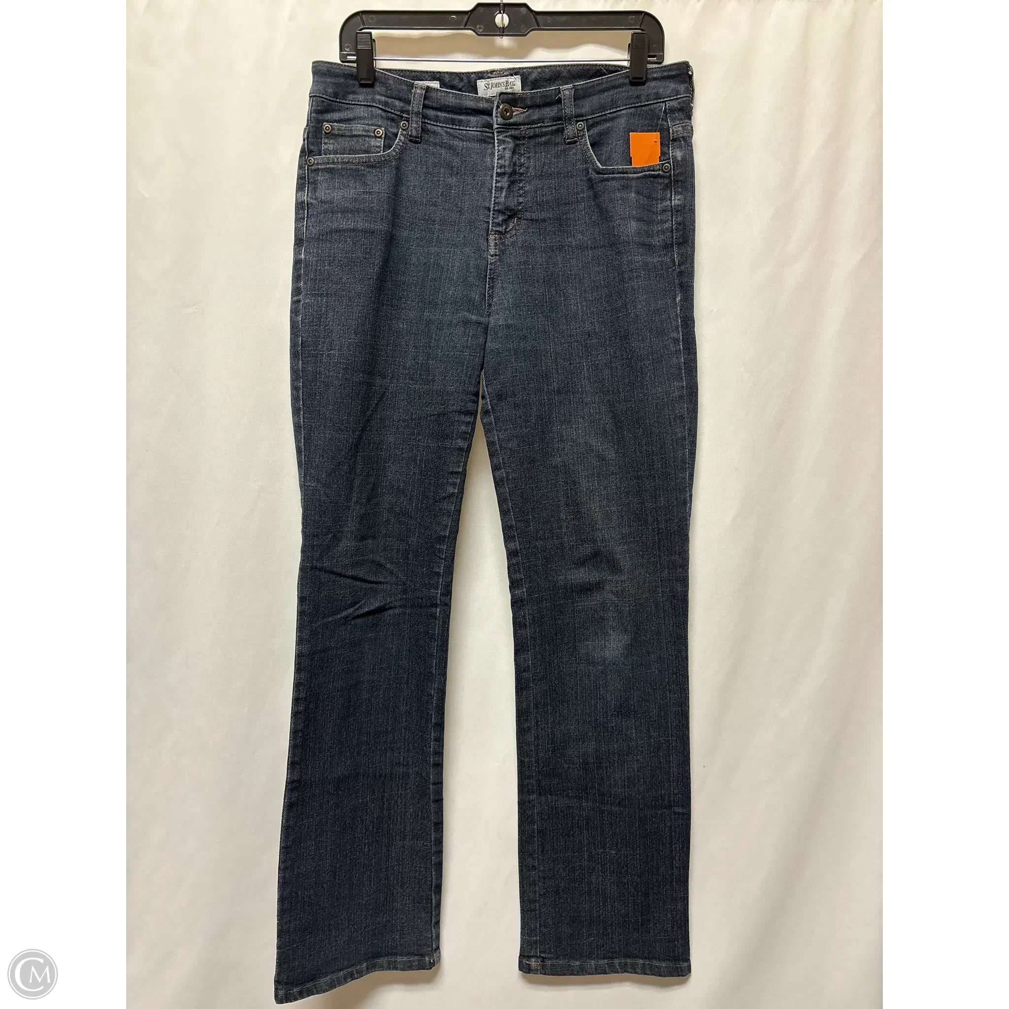 Cool Distressed Men's JeansJeans Straight By St Johns Bay In Blue Denim, Size: 8