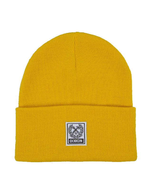 Gentlemen's Fedora HatsRibbed Beanie - Mustard