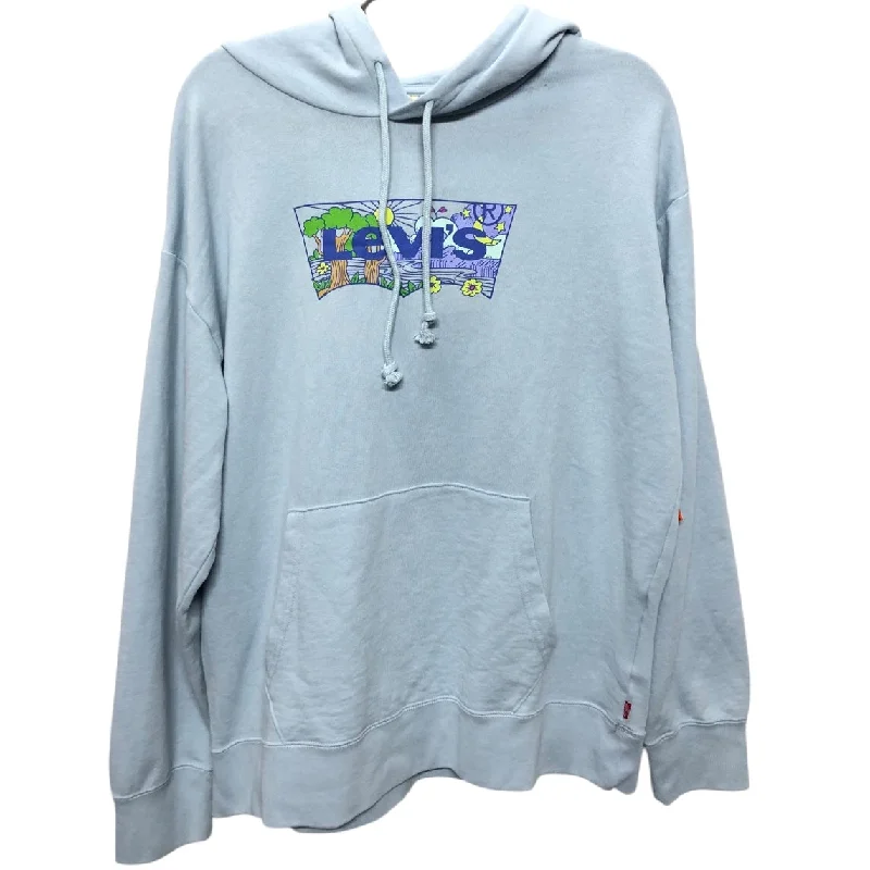 Men's Hoodies for SnowboardingSweatshirt Hoodie By Levis In Blue, Size:L