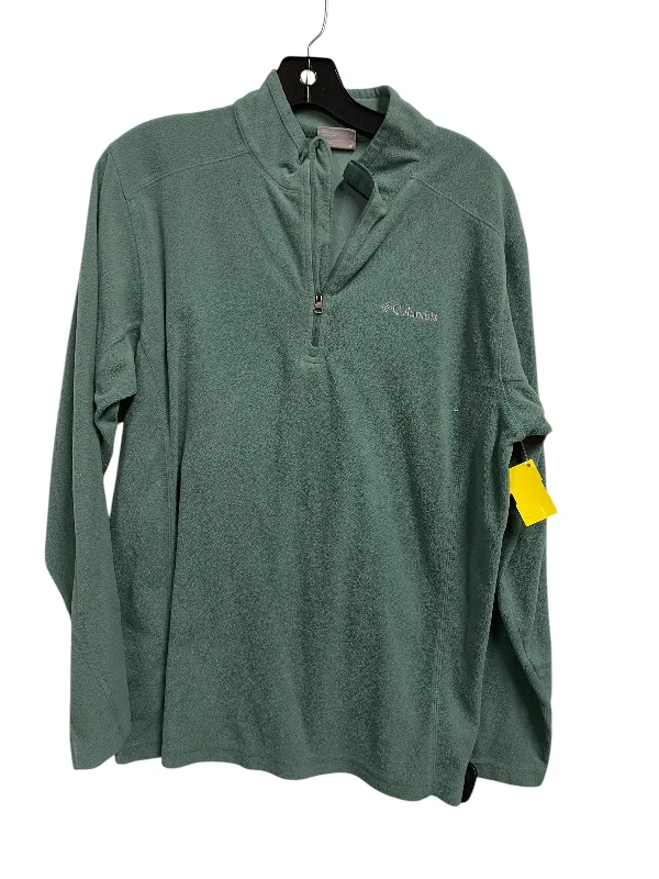 Men's Hoodies for Casual WearAthletic Sweatshirt Collar By Columbia In Green, Size: M Men's Hoodies for Casual WearAthletic Sweatshirt Collar By Columbia In Green, Size: M