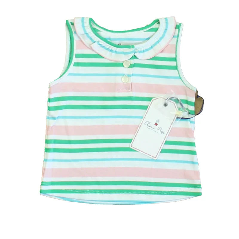 Men's Shirts with Custom MonogramsClassic Prep Girls Lilly's Pink Multistripe Polo Shirt Size: 12-18 Months Men's Shirts with Custom MonogramsClassic Prep Girls Lilly's Pink Multistripe Polo Shirt Size: 12-18 Months