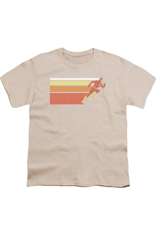 Men's Shirts with Hidden ButtonsDC Comics Flash Flash Retro Bars Short Sleeve Juvenile Tee / T-Shirt Men's Shirts with Hidden ButtonsDC Comics Flash Flash Retro Bars Short Sleeve Juvenile Tee / T-Shirt