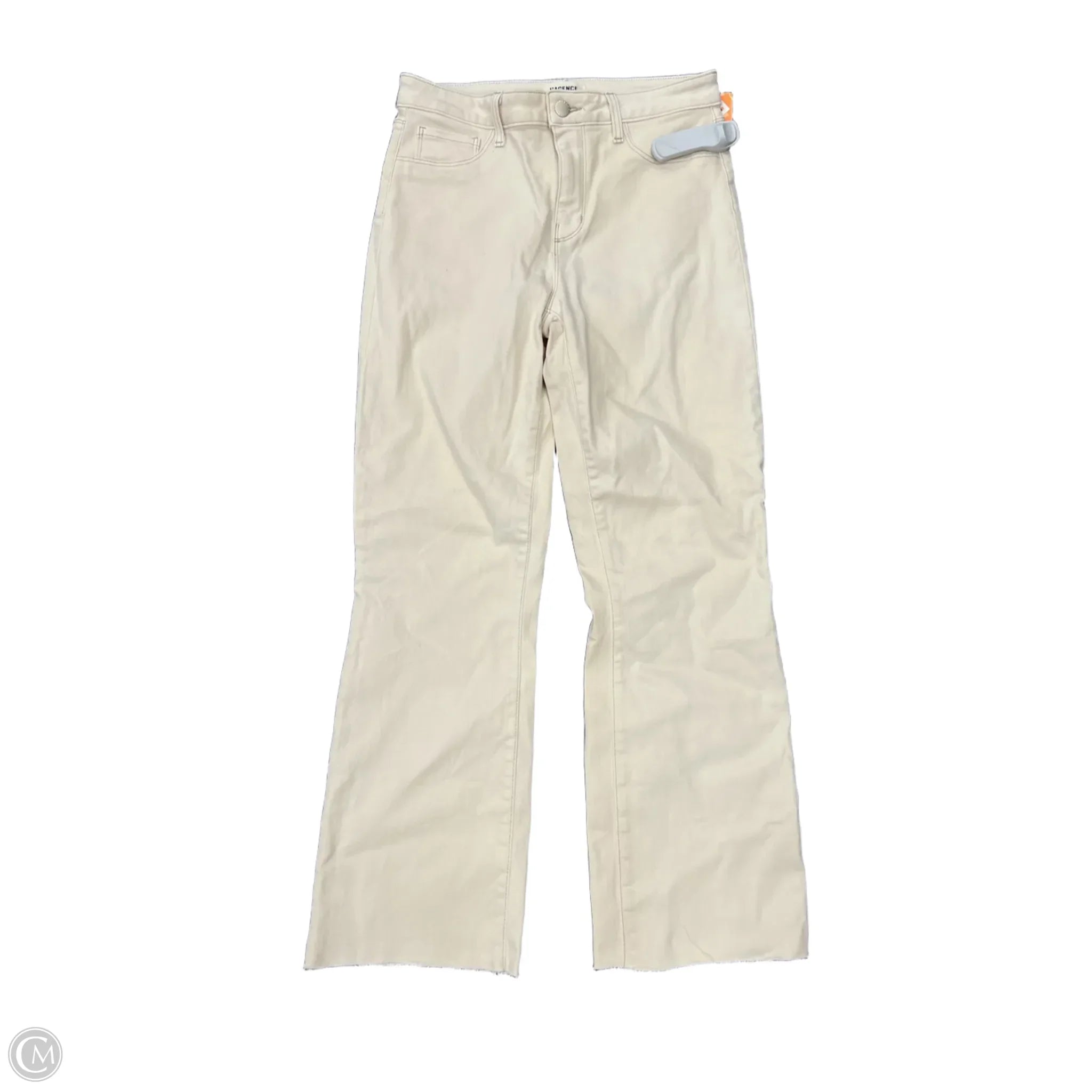 Oversized Men's JeansJeans Cropped By L Agence In Cream, Size: 6