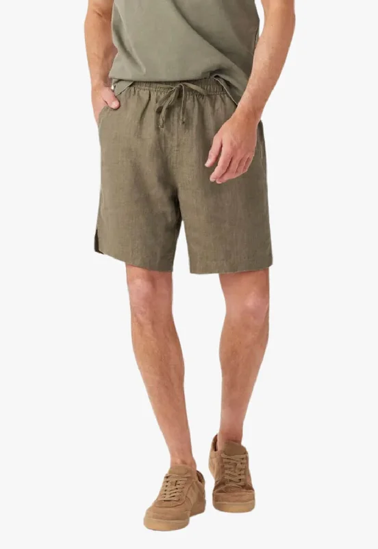 Warm-Weather Men's Linen ShortsR.M. Williams Mens Linen Rugby Shorts
