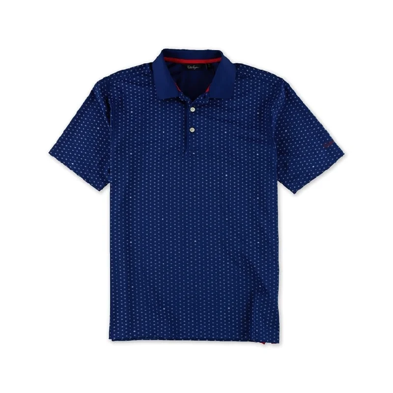 Men's Shirts with Adjustable CuffsWalter Hagan Mens Star Dot Rugby Polo Shirt, Blue, Small Men's Shirts with Adjustable CuffsWalter Hagan Mens Star Dot Rugby Polo Shirt, Blue, Small