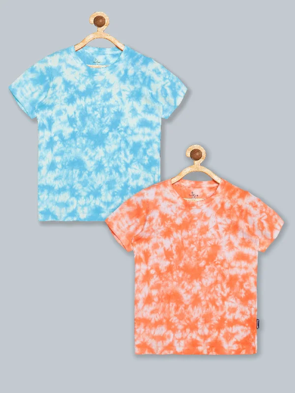 Men's Dressy Casual Shirts for Smart-Casual EventsBoys Half Sleeve Tie & Dye T Shirt Pack of 2 Men's Dressy Casual Shirts for Smart-Casual EventsBoys Half Sleeve Tie & Dye T Shirt Pack of 2