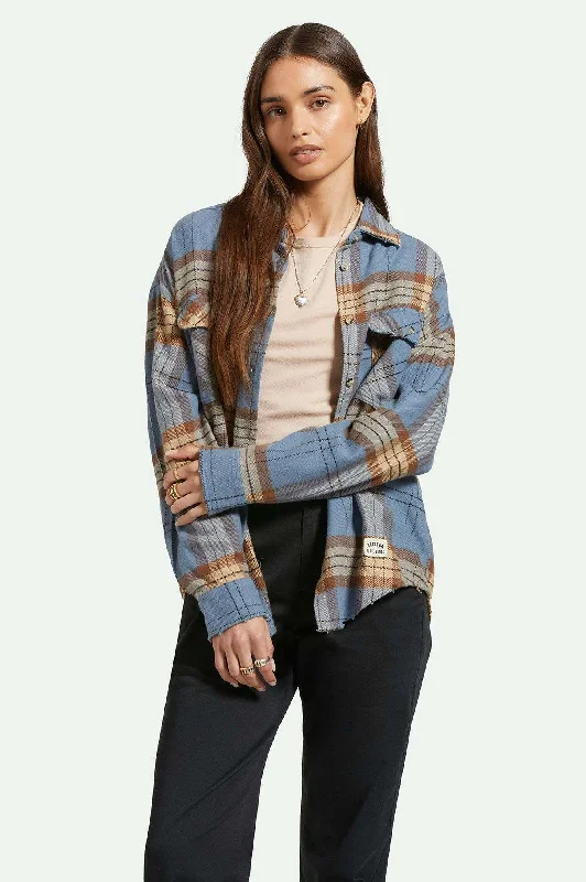 Men's Affordable Shirts for Budget-Friendly StyleBowery Women's Classic L/S Flannel - Flint Blue/Pinecone Brown Plaid Men's Affordable Shirts for Budget-Friendly StyleBowery Women's Classic L/S Flannel - Flint Blue/Pinecone Brown Plaid