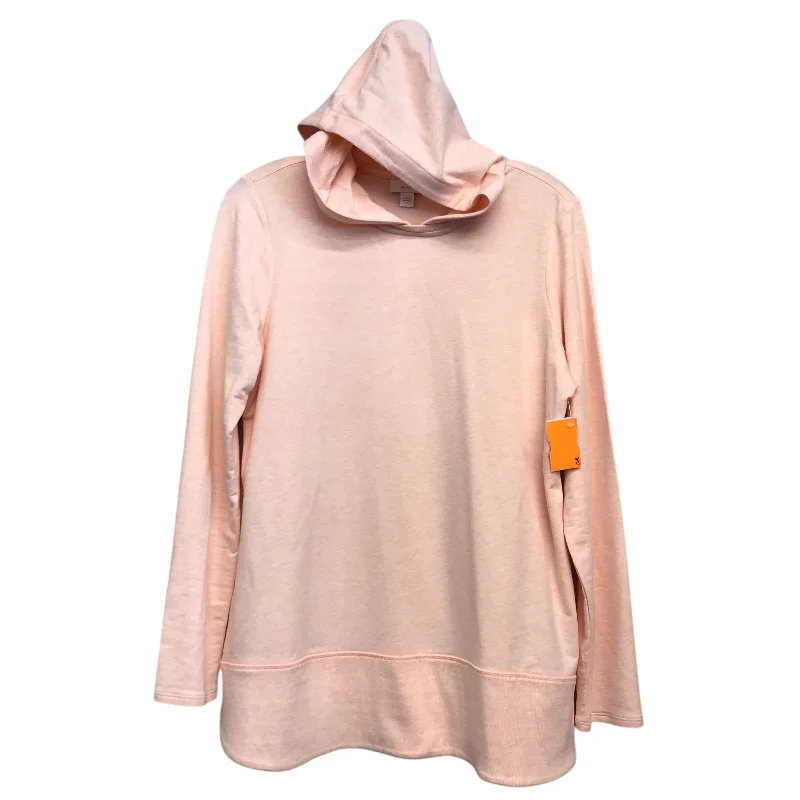 Affordable Men's HoodiesSweatshirt Hoodie By Pure Jill In Peach, Size:S