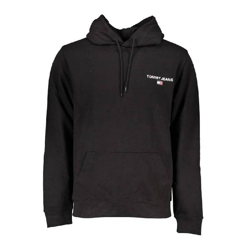 Men's Sweaters with Hidden PocketsTommy Hilfiger Black Cotton Men Men's Sweater
