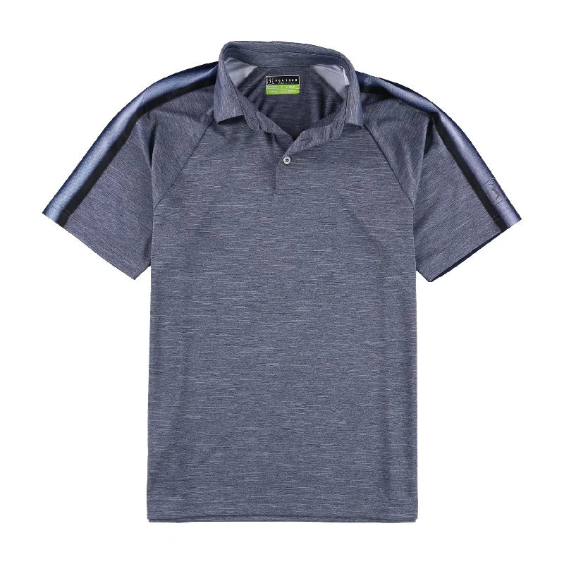 Men's Three-Quarter Sleeved TopsPGA Tour Mens Athletic Contrast Rugby Polo Shirt, Blue, Small Men's Three-Quarter Sleeved TopsPGA Tour Mens Athletic Contrast Rugby Polo Shirt, Blue, Small