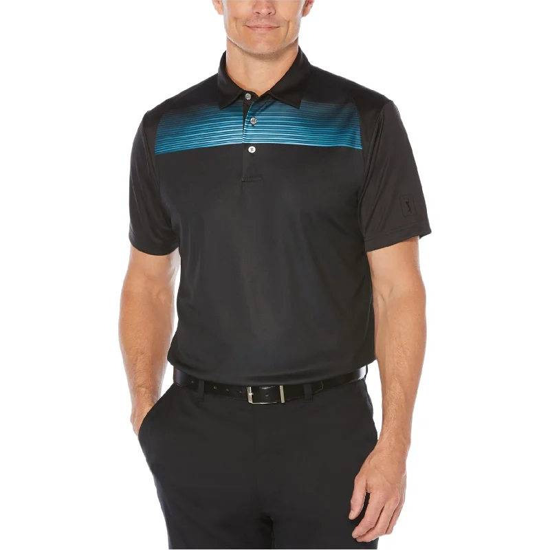 Men's Shirts with Elastic WaistbandsPGA Tour Mens Glowing Rugby Polo Shirt, Grey, Small Men's Shirts with Elastic WaistbandsPGA Tour Mens Glowing Rugby Polo Shirt, Grey, Small