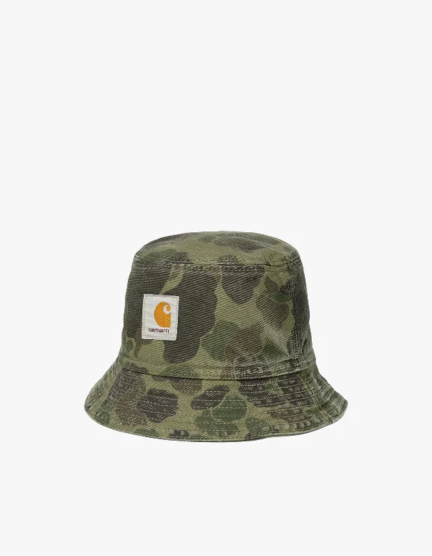 Children's Baseball HatsDuck Bucket Hat - Camo Duck/Green/Office Green Garment Dyed