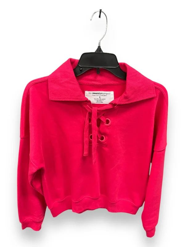 Men's Hoodies for SnowboardingSweatshirt Collar By Clothes Mentor In Pink, Size: S