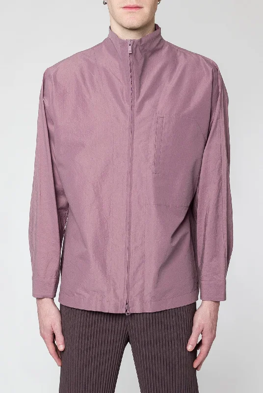 Men's Coats for Big and TallHomme Plissé Issey Miyake Blank Shirt in Lavender