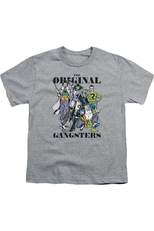 Men's Shirts with Appliqué DetailsDC Comics Original Gangsters Short Sleeve Youth Tee / T-Shirt Men's Shirts with Appliqué DetailsDC Comics Original Gangsters Short Sleeve Youth Tee / T-Shirt