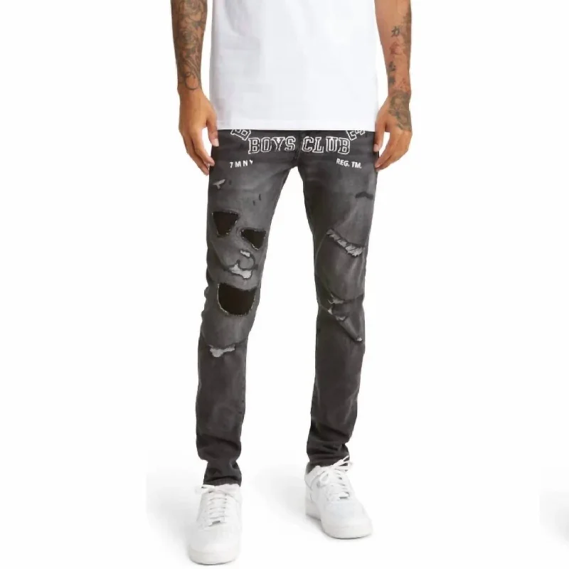 Leather Patch Men's JeansProvisions Jeans In Astra Black