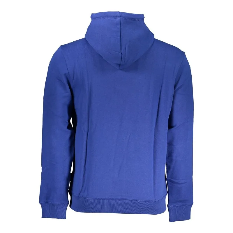 Men's Sweaters with High-Neck DesignsNapapijri Chic Blue Hooded Sweatshirt with Logo Men's Print Men's Sweaters with High-Neck DesignsNapapijri Chic Blue Hooded Sweatshirt with Logo Men's Print