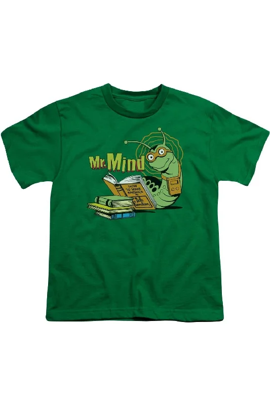 Men's Shirts with Convertible CollarsDC Comics Mr Mind Short Sleeve Youth Tee / T-Shirt Men's Shirts with Convertible CollarsDC Comics Mr Mind Short Sleeve Youth Tee / T-Shirt