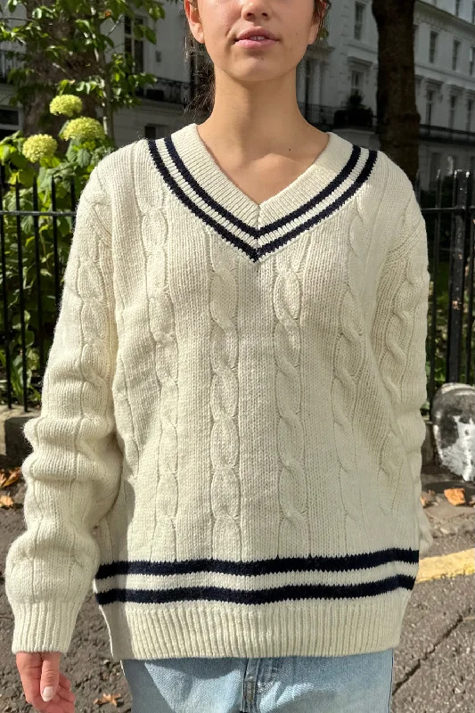 Fitted Men's Slim-Fit SweatersNikki Trimming Sweater