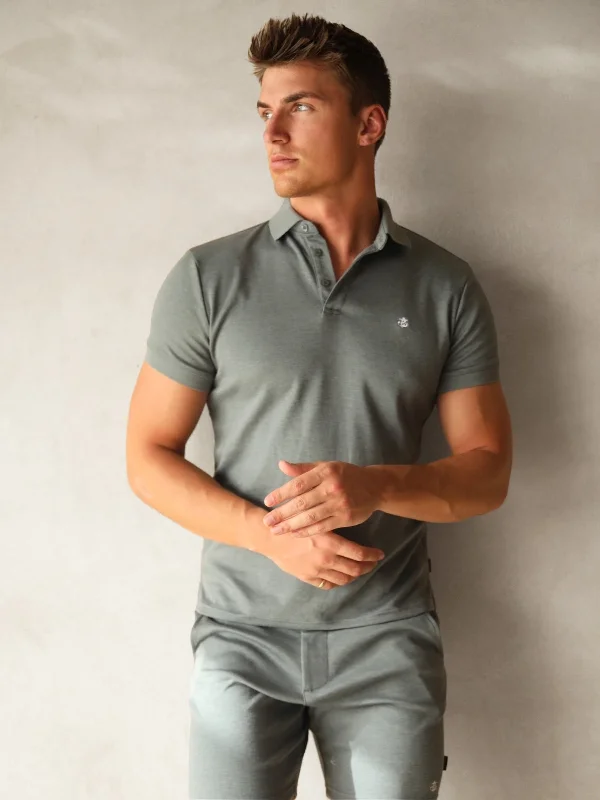 Casual Men's T-ShirtsSorrento Polo Shirt - Marl Blue