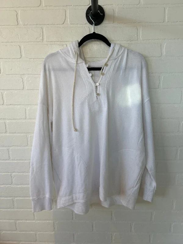 Men's Hoodies with Reinforced CuffsSweatshirt Hoodie By Aerie In White, Size: Xs