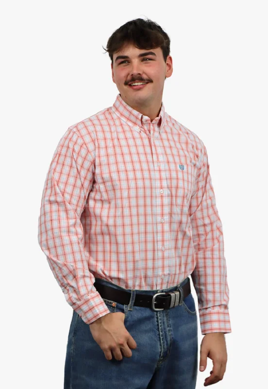 Men's Hunting Shirts for Camouflage and ComfortPanhandle Mens Checl Long Sleeve Shirt