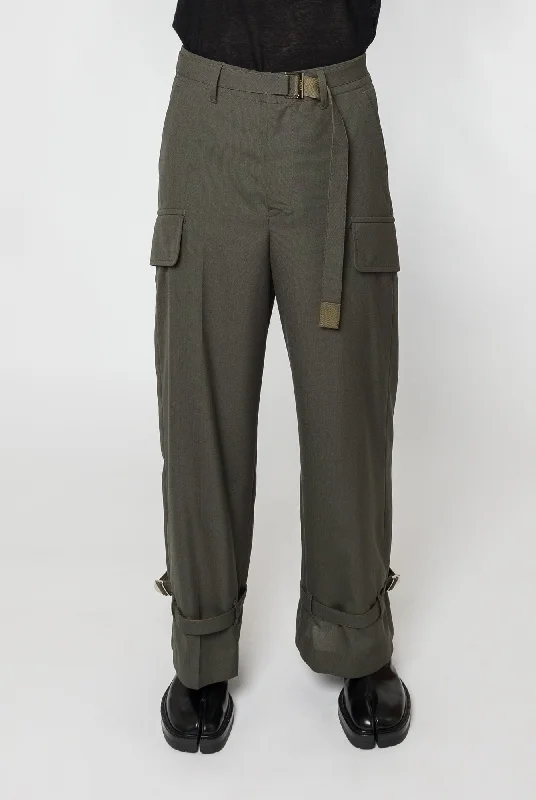 Men's Coats with HoodsSacai Suiting Pants in Khaki