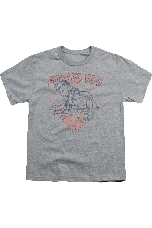 Men's Shirts with Contrast StitchingDC Comics Fooled You Short Sleeve Youth Tee / T-Shirt Men's Shirts with Contrast StitchingDC Comics Fooled You Short Sleeve Youth Tee / T-Shirt