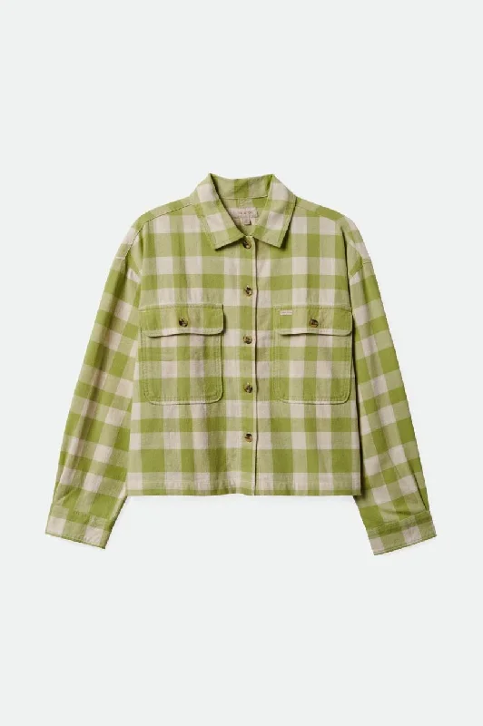 Men's Layering Shirts for Seasonal TransitionsBowery Women's Lightweight L/S Flannel - Pear/Whitecap Men's Layering Shirts for Seasonal TransitionsBowery Women's Lightweight L/S Flannel - Pear/Whitecap